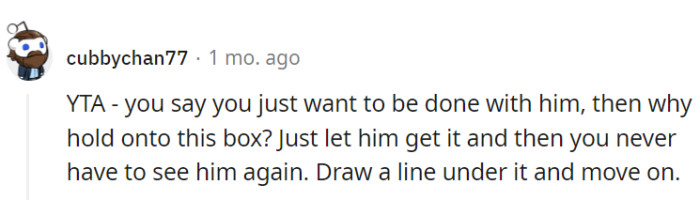 Close that chapter of your life now, OP.