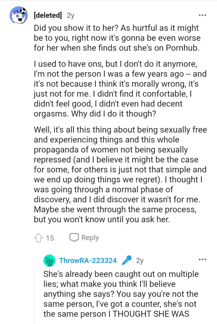 It's going to be worse for her if she finds out she's online