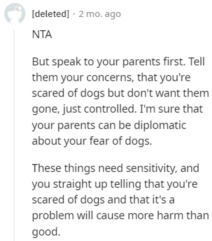 Speak to the parents first