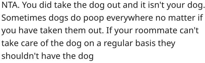 9. It's normal for dogs to poop anywhere.