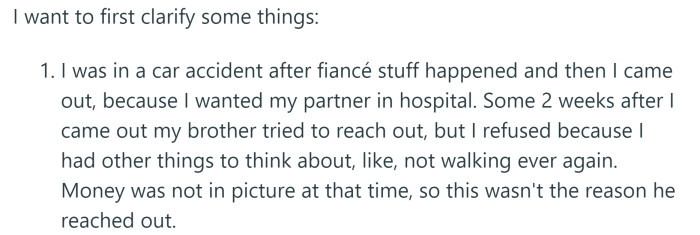 In a later edit, the OP clarified a few things.