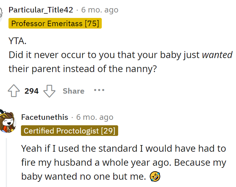 And, right off the bat, Reddit goes judgmental: