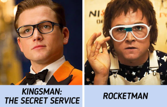 4. In the movie Rocketman, Taron Egerton played Elton John, a talented musician.