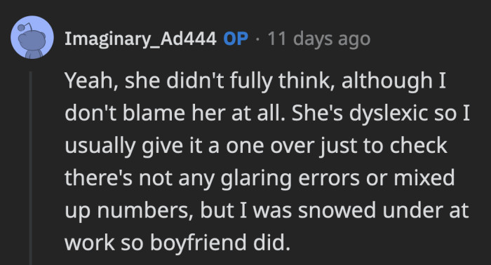 Thanks to OP's sister, the BF's true nature has come to the surface