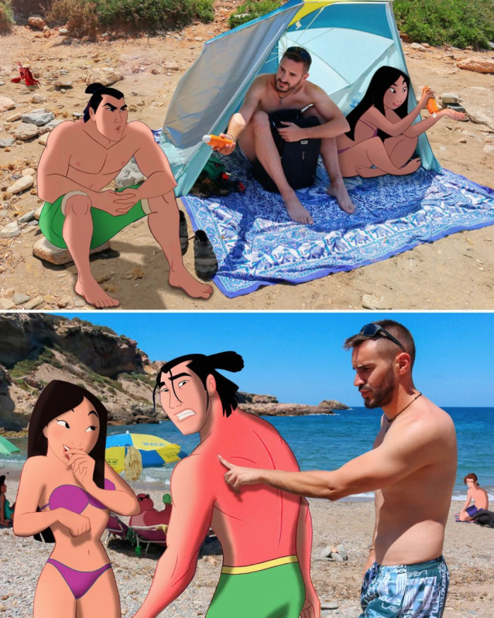 1. Li Shang won't use sunscreen.