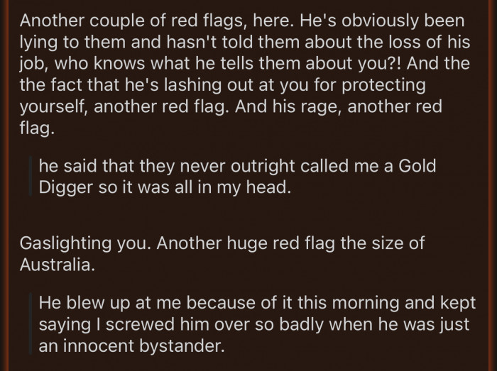 OP should acknowledge all the red flags and run.