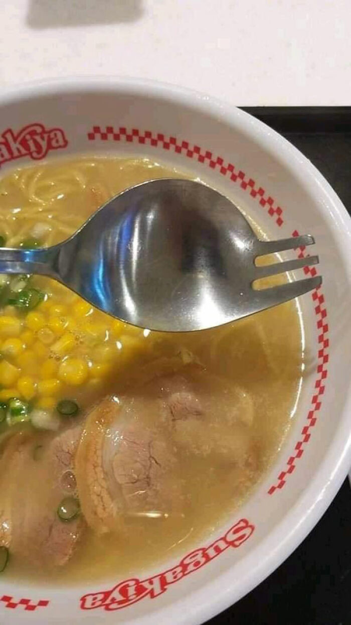 36. Poke some fun while eating