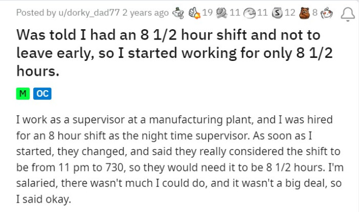 There wasn't much the OP could do, and it wasn't that much of a big deal