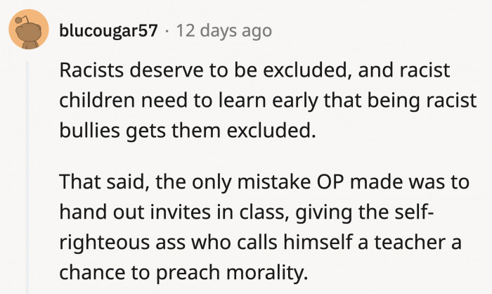 Racism is wrong and should be addressed at an early age.