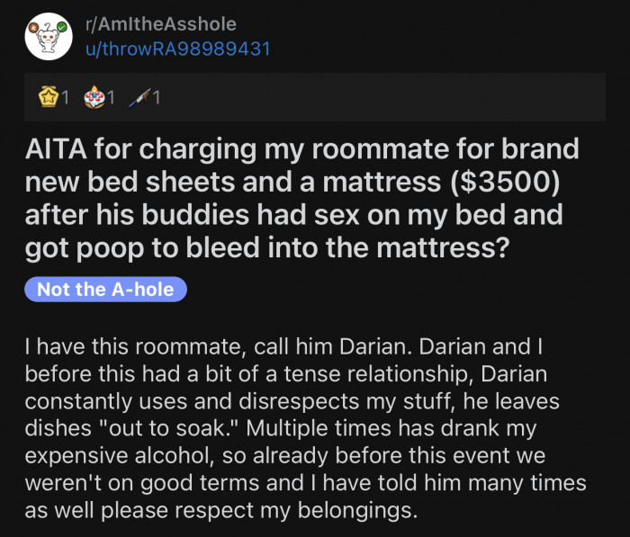 Here's the original post by Reddit user u/throwRA98989431: