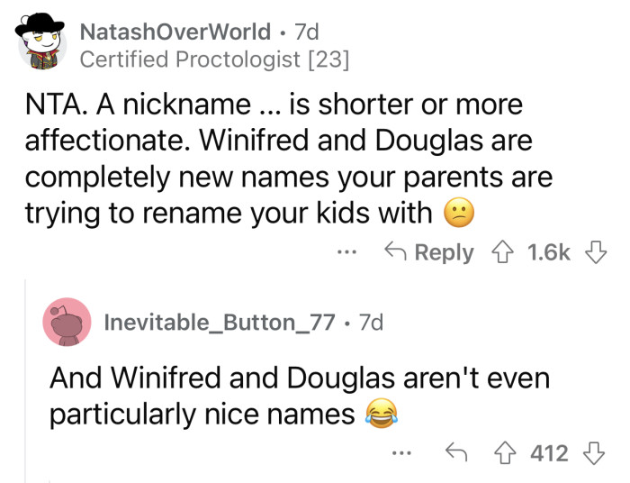 The names they picked are weirdly specific.