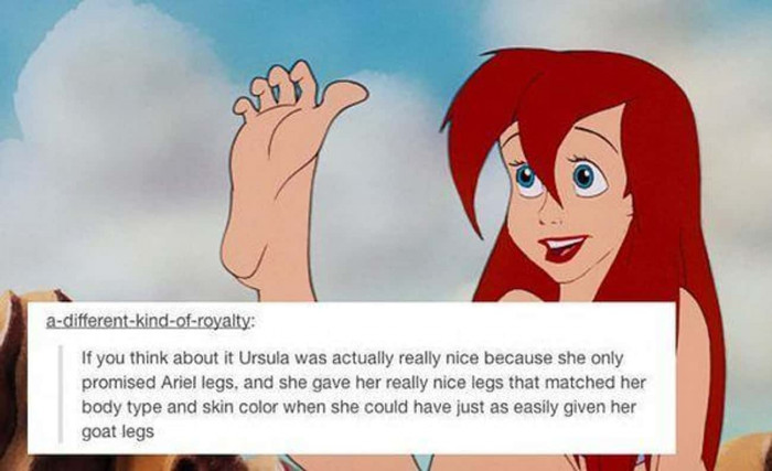 16. Ariel's feet could've been nicer...