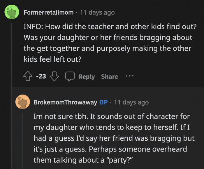 It's not the most important detail, but how did the other kids find out about the 