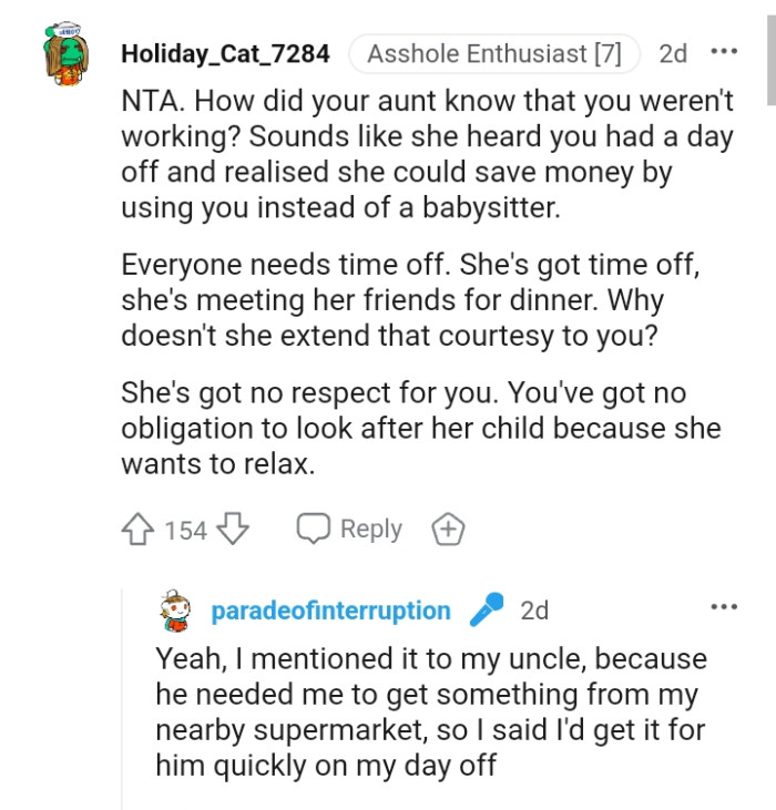 She's got time.off and she's meeting her friends for dinner