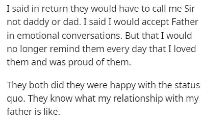 OP wanted to settle this, so he called his kids and asked what they would prefer