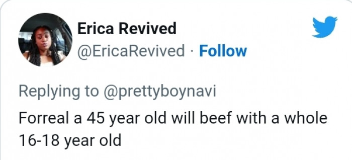 1. A 45-year-old beefing with a teenager