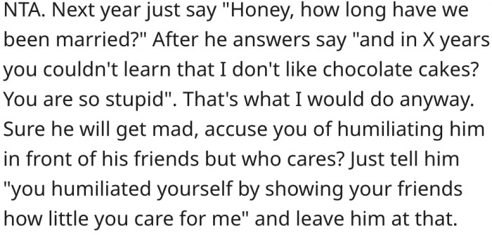 15. She should point out his 