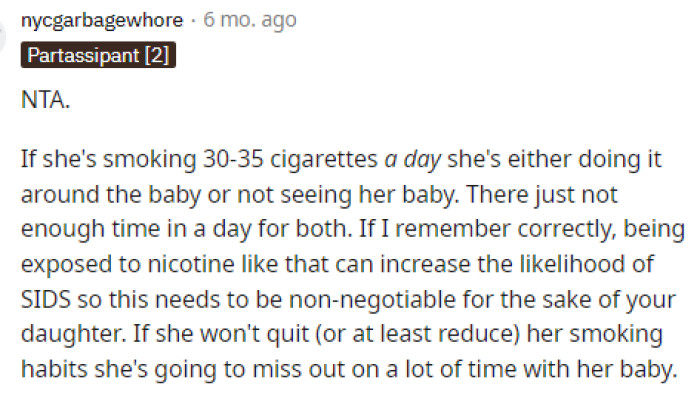 This is true as well because there's no way, but maybe he needs to take a different approach when talking to her about it and make it more of a necessity for both of them.