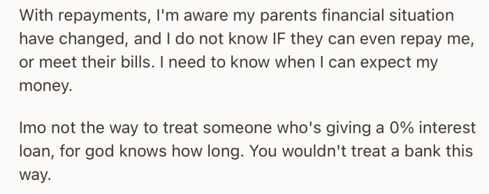 OP is worried that he may never get his money back