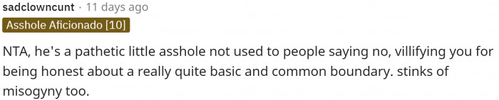 Yes he's totally making her out to be the bad one because she confronted him.