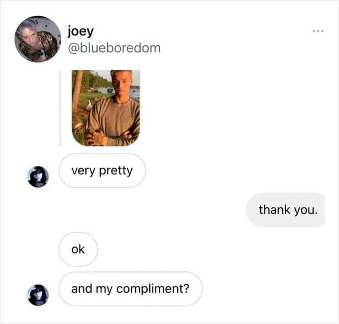 48. “Where's my hug” energy.