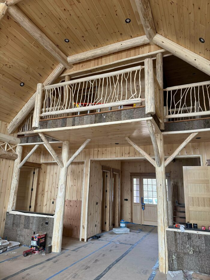"Client: I Love Wood. Me: Perfect"