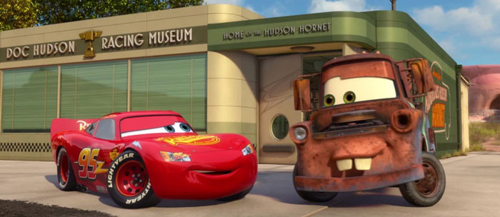 43. The name Mater from Cars was based on a NASCAR fan in real life.