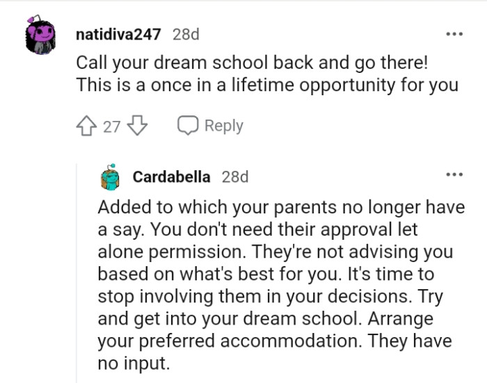 This is a once-in-a-lifetime opportunity for the OP