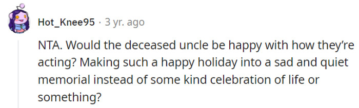 Uncle's probably shaking his head in the afterlife...