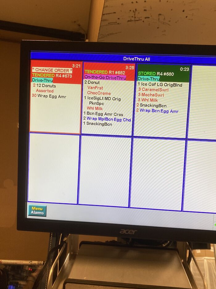 17. A supervisor advised the customer that there was no need to pre-order such a large quantity of donuts and successfully persuaded her to reconsider her initial request for eight dozen donuts.