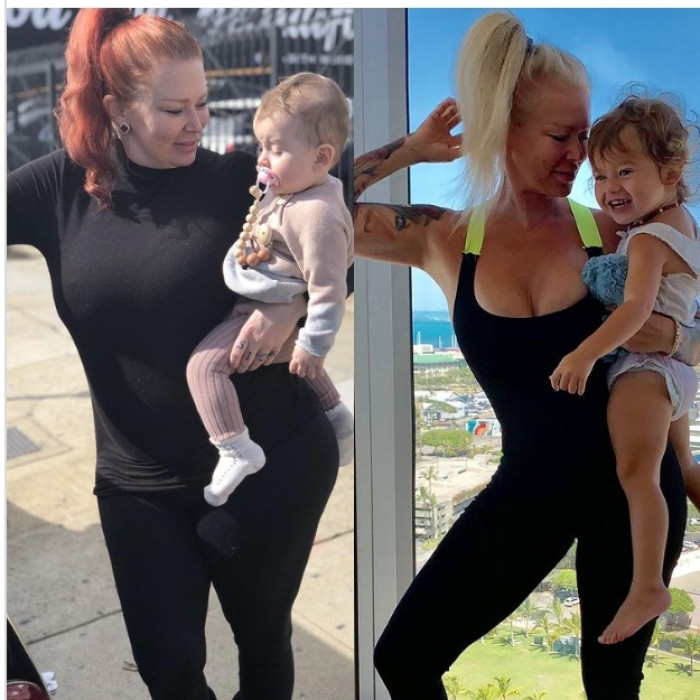 10. Jenna Jameson posts before and after photos like these, where she encourages her followers to find motivation and happiness
