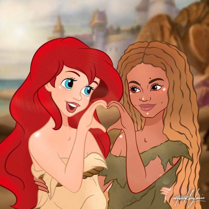 10. Ariel has some of the biggest character differences that we've seen between the live-action and classic versions of the character. Still, she is beautifully done either way.