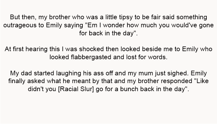 My brother who was a little tipsy