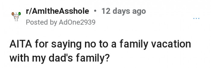 The Redditor shared his story under the sub-reddit, AITA