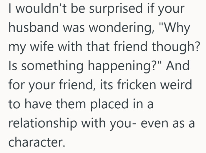 Even fictional pairings can leave very real doubts hanging in the air.