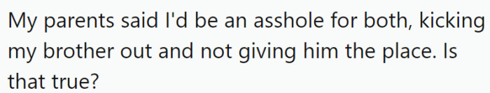 OP has offered the following explanation for why they think they might be the a-hole: