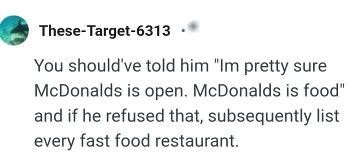 Listing every fast food restaurant