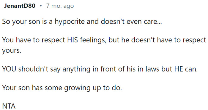 He has some growing up to do...