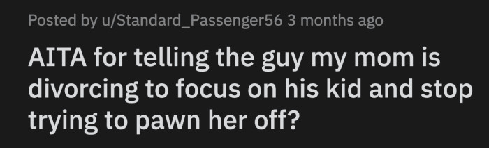 Henry set his sights on OP then, but she saw what he was trying to do from a mile away