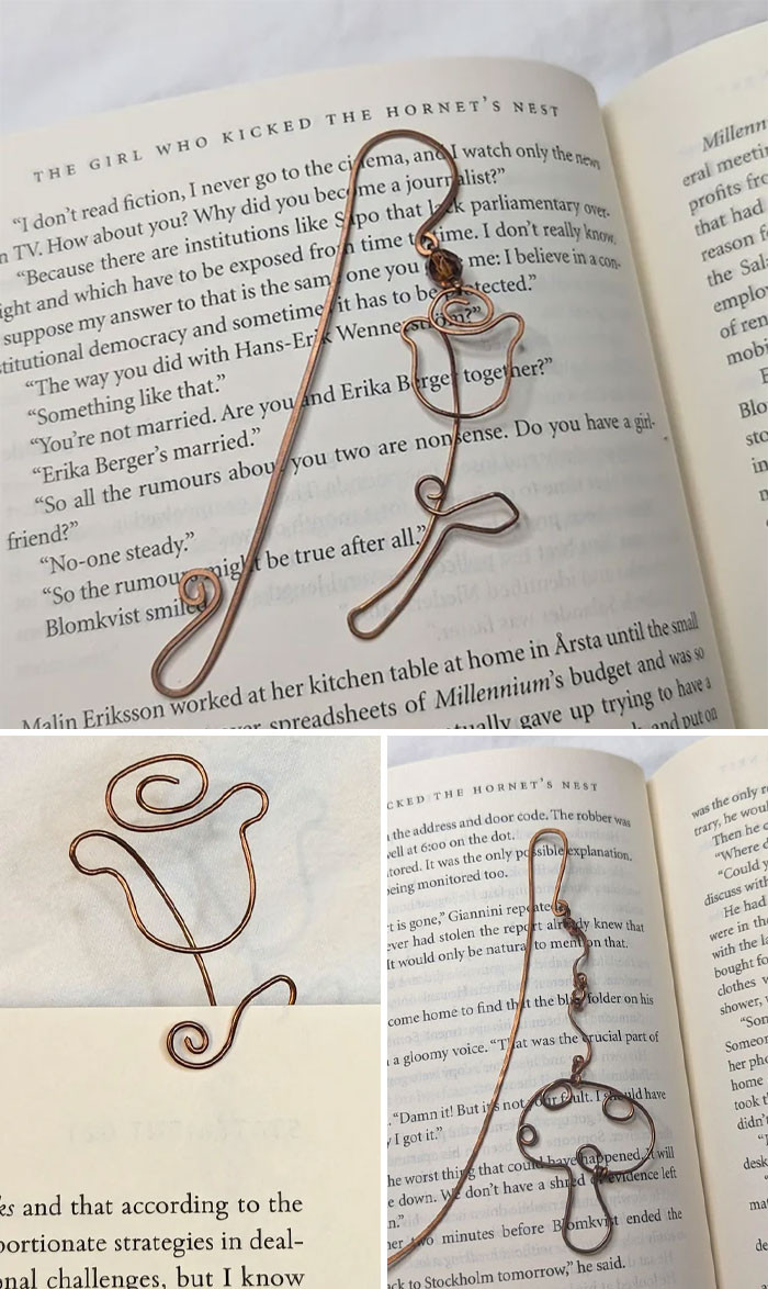 "I Make Bookmarks And Pendants Out Of Copper Wire. What Do You Think?"
