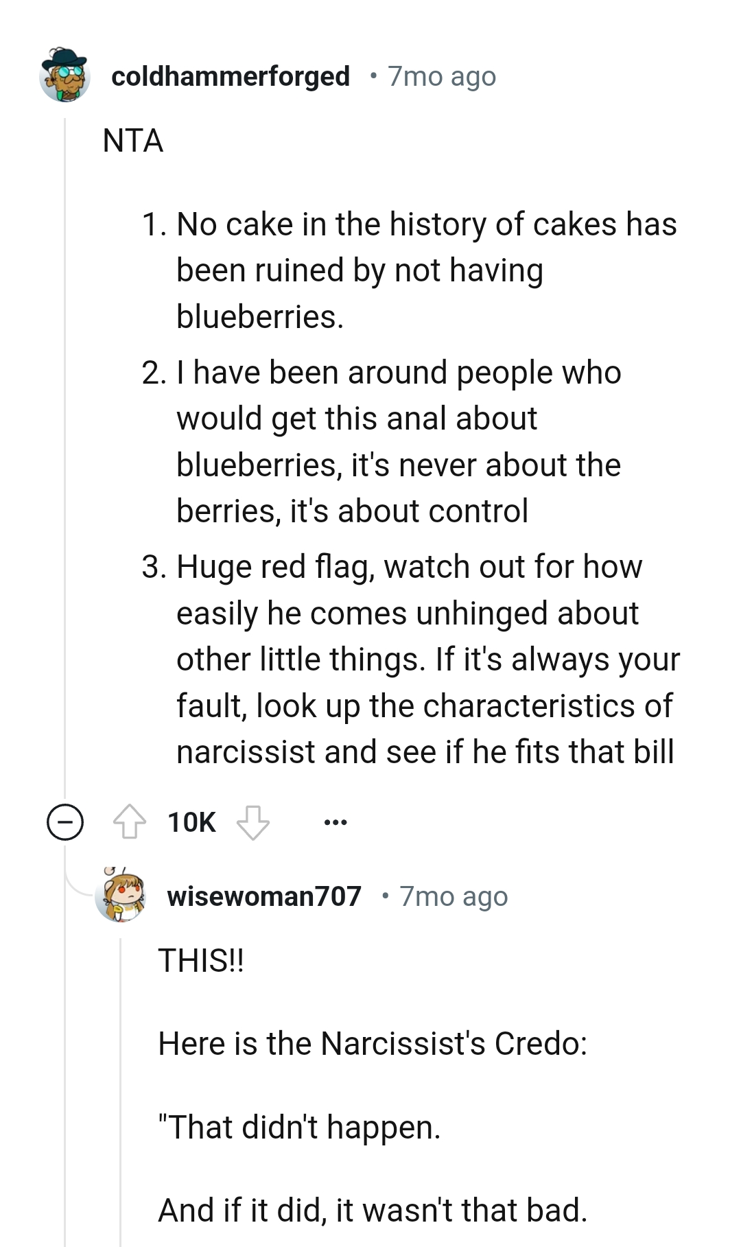 That didn't happen, and if it did, it wasn't that bad