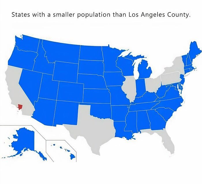 5. A Cool Guide To States With Smaller Population Than Los Angeles County