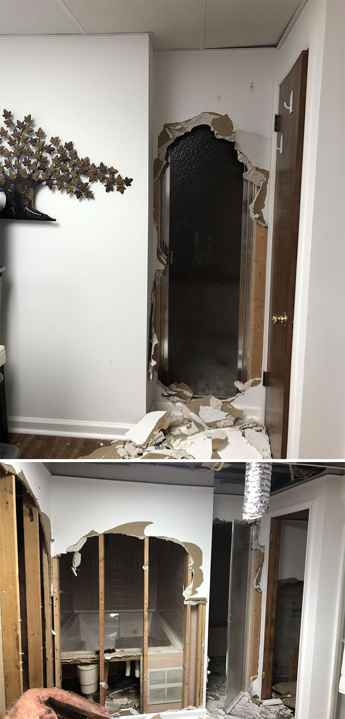 38. This person had a steam room and tub in their basement the whole time, and they didn't know about it