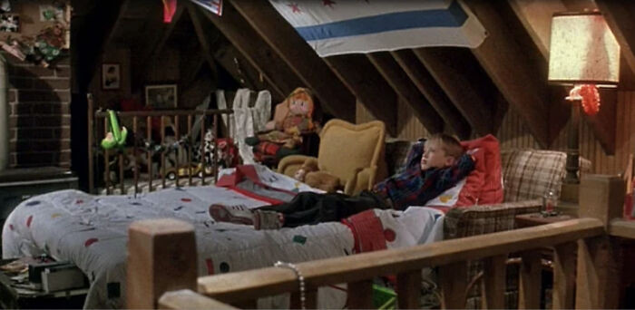 ”The McCallister Attic Bedroom In Home Alone 1990”