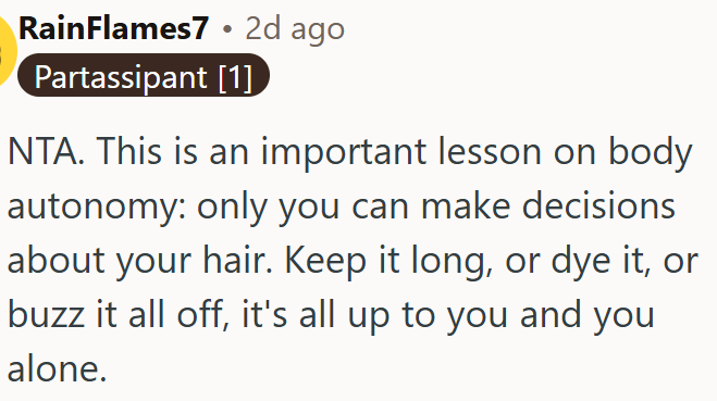Body autonomy means only you decide.