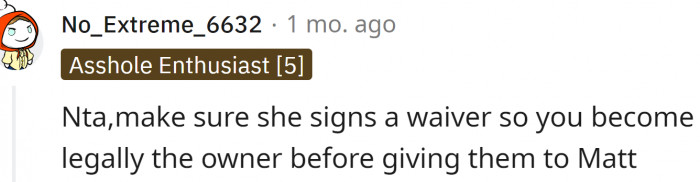 This is a good piece of advice: