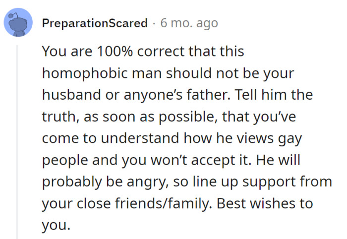 Dump the bigot, not the bouquet!