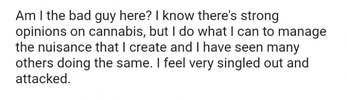 I know there's a strong opinion on cannabis