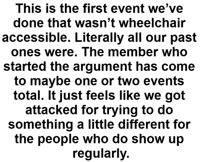 Everyone who came had fun, and people are already asking when they will do another one