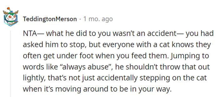 Seems like the BF's got some underlying issues...